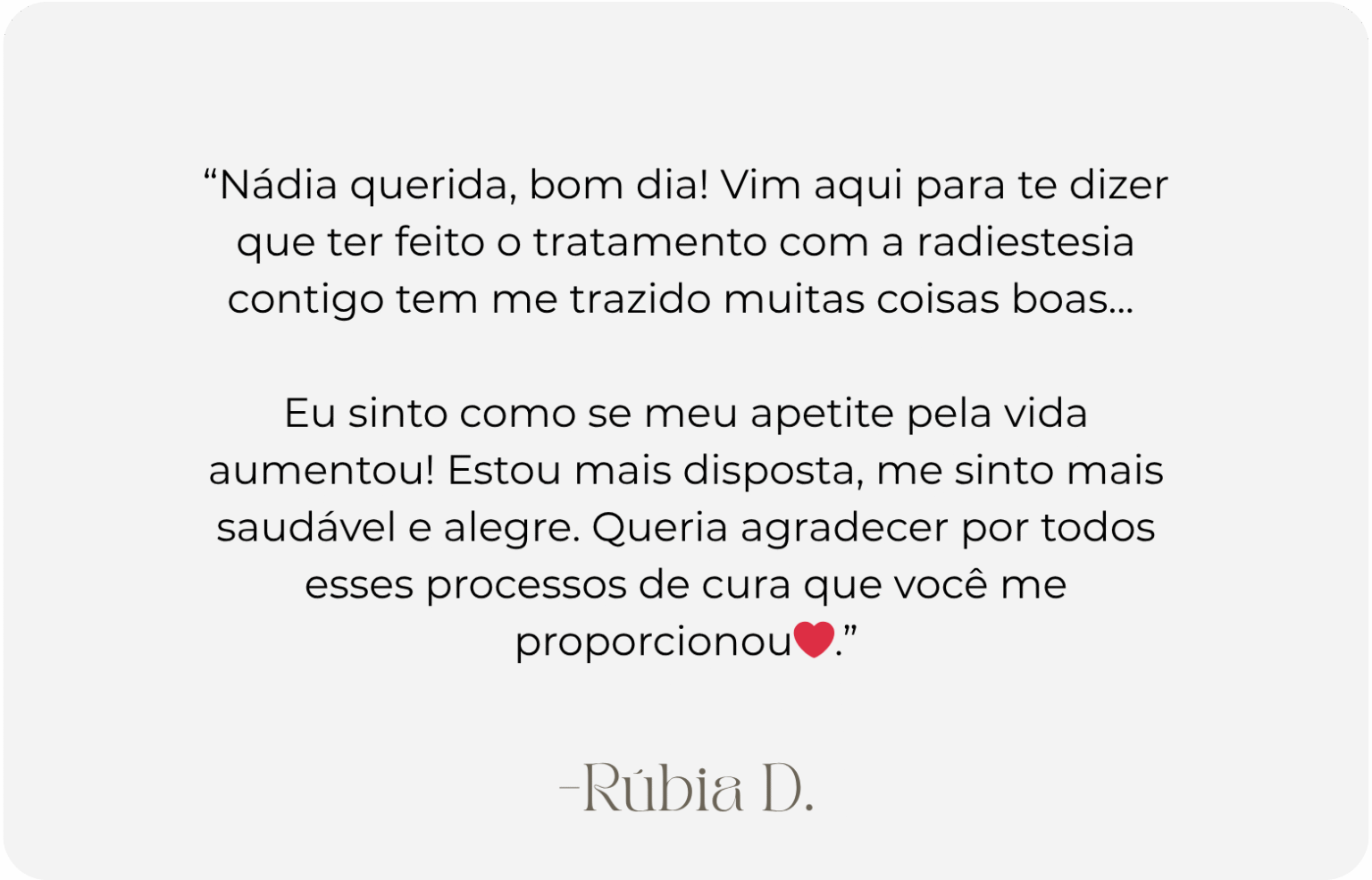 Radiestesia Terapeutica - Nádia Gomes
