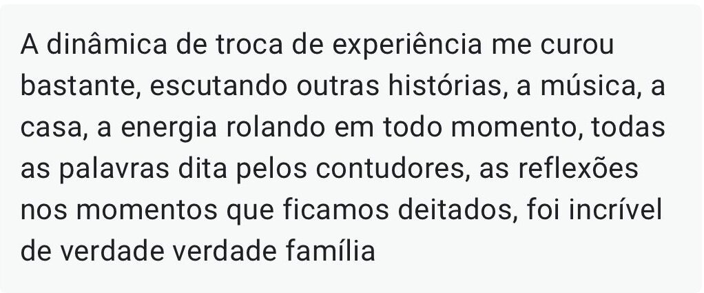 Depoimento Design de Conexão